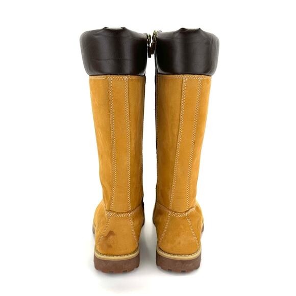 Timberland Asphalt Trail Girls Yellow Lace-Up Tall Boot Sz 5 Leather Waterproof - Picture 4 of 13